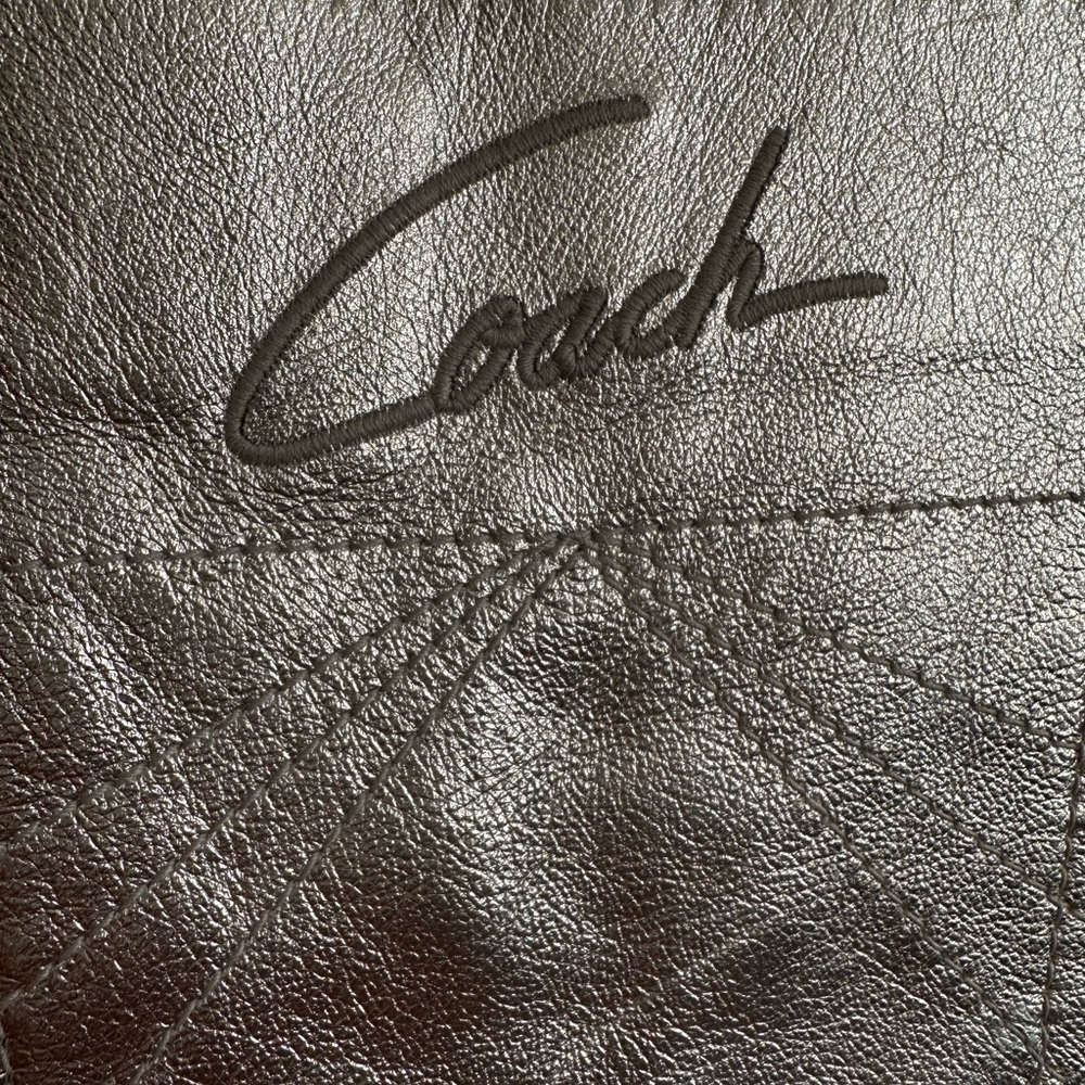 Coach leather pants